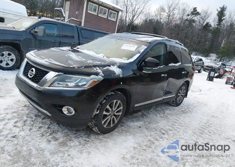 2016 Nissan Pathfinder Sl из США, поврежденный, VIN 5N1AR2MM9GC650579